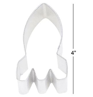 Picture of SPACE ROCKET TIN-PLATED COOKIE CUTTER